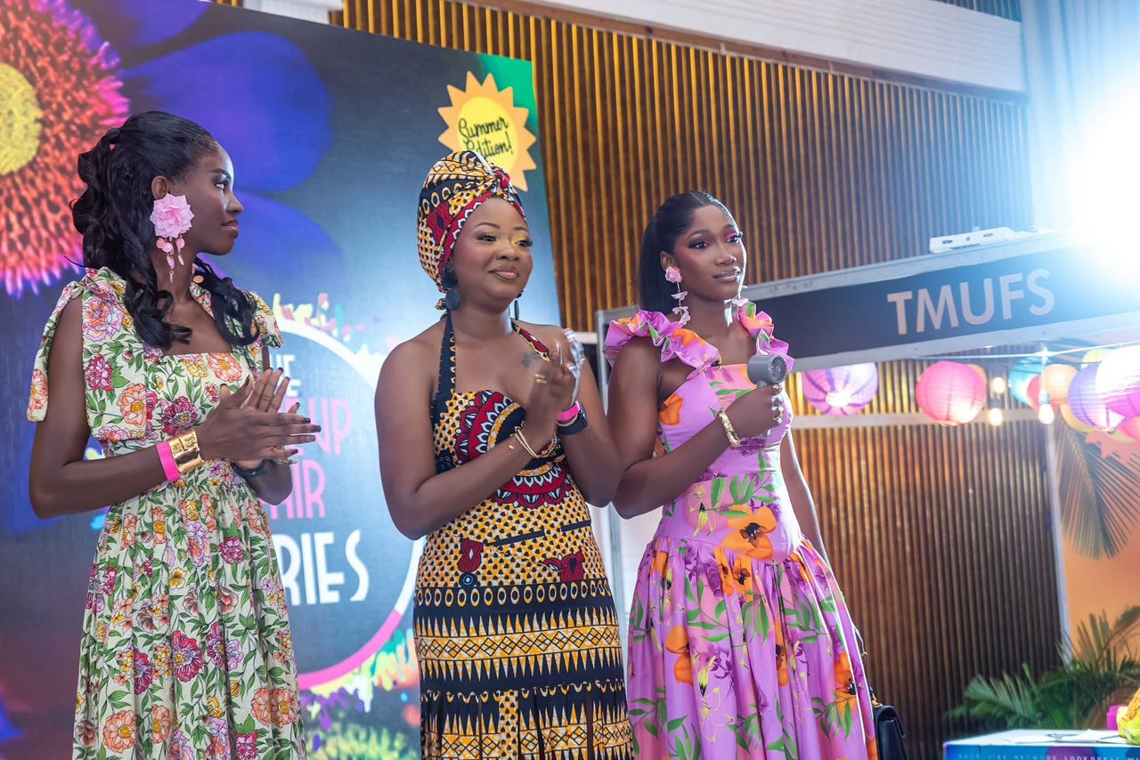 Models presenting competition looks on the TMUFS stage