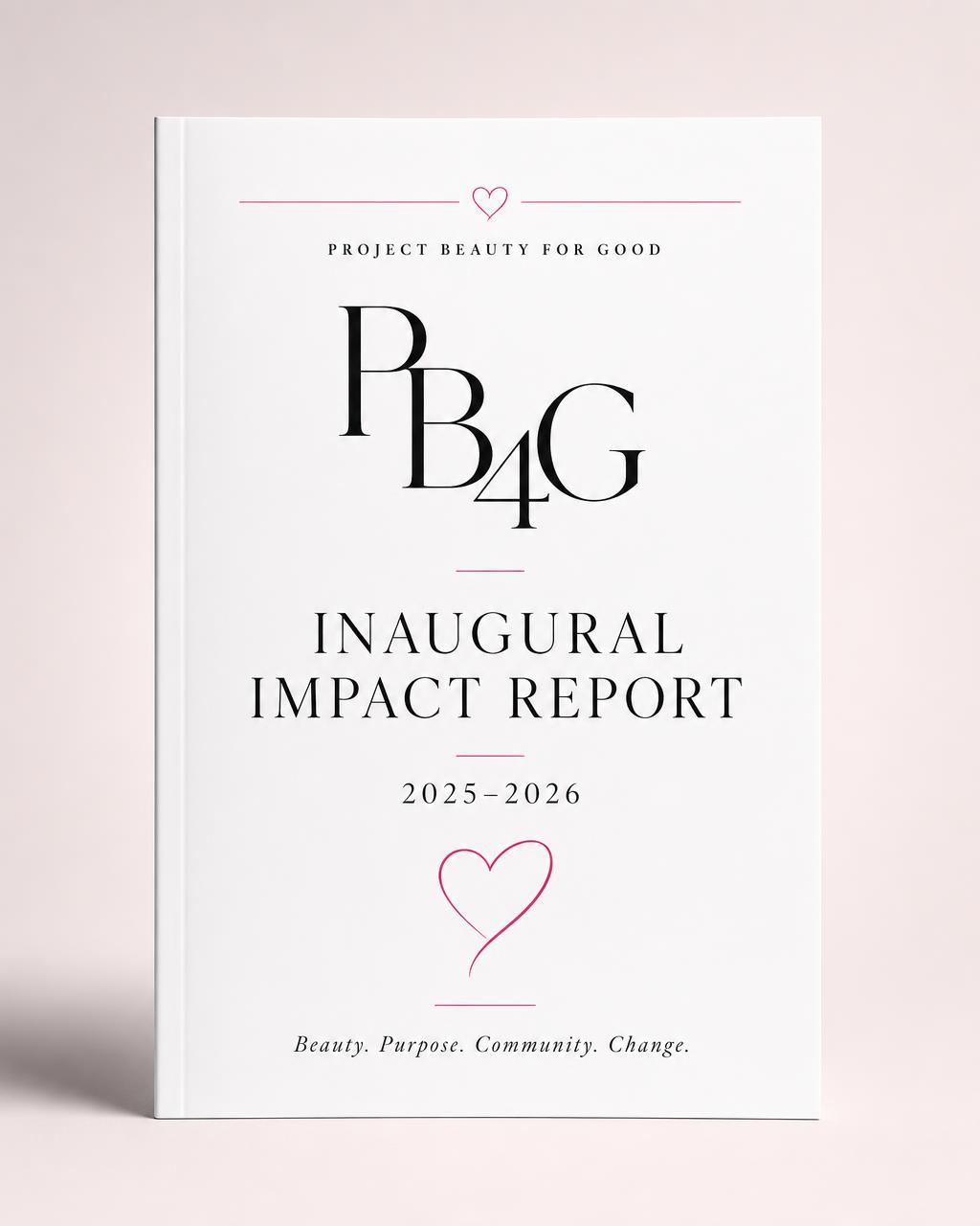 Cover of the Project Beauty for Good (PB4G) inaugural impact report